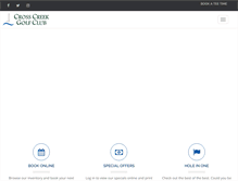 Tablet Screenshot of crosscreekgcmd.com